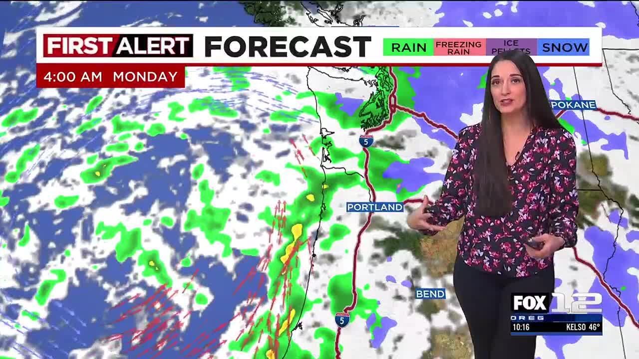 FOX 12 Oregon Saturday evening weather forecast for Portland (11/23)
