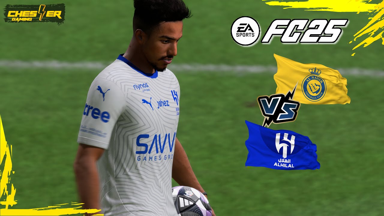 فيفا 25 -  الهلال السعودي ضد نادي النصر- الدوري السعودي - بلاي ستيشن  4