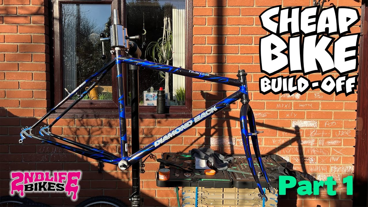 Cheap Bike Build Off - Diamondback Traverse Restoration -  parts bin Commuter bike build vintage MTB