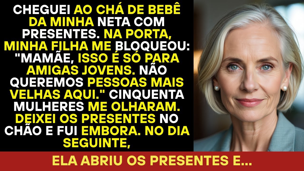 Cheguei na festa de bebê, minha filha falou: 