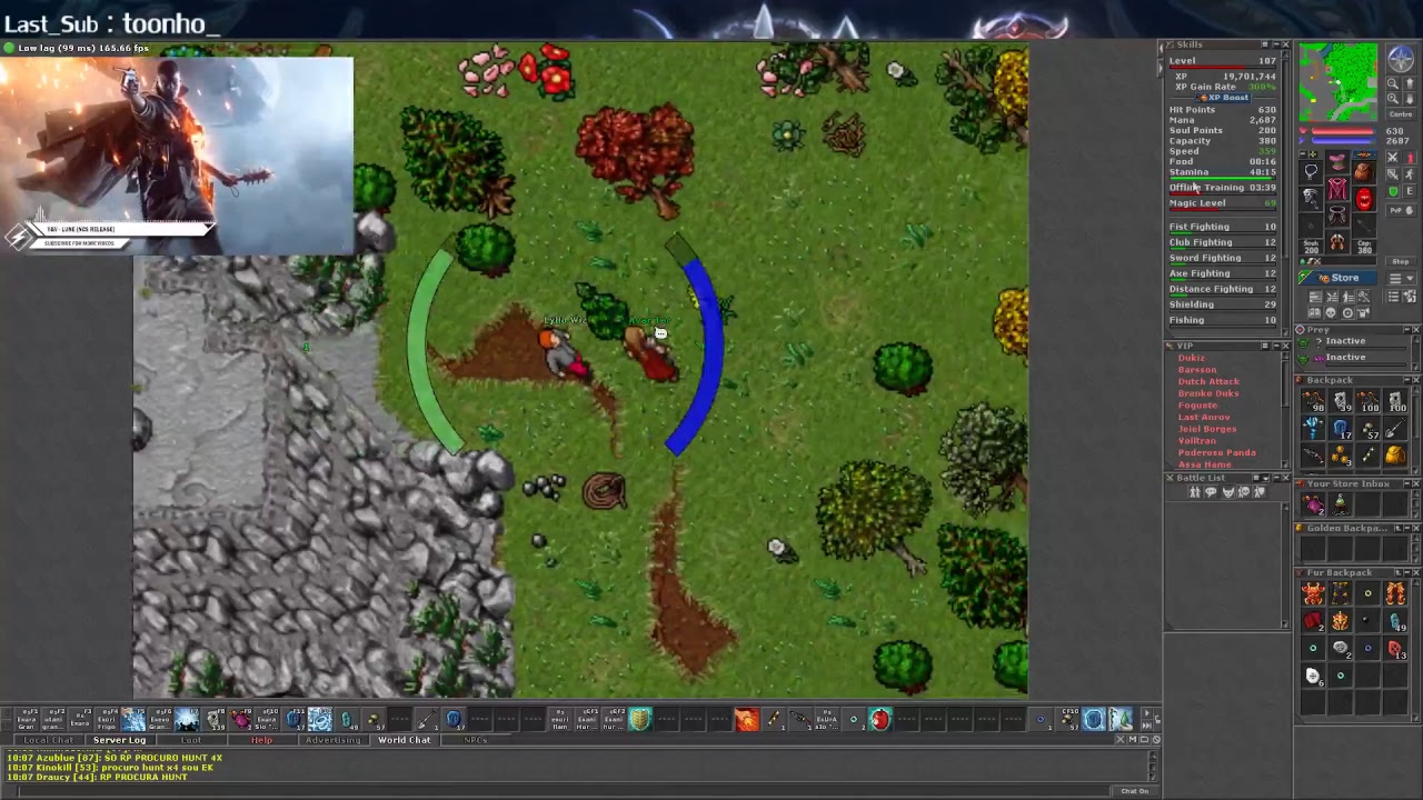 [TIBIA] ED 100+ HERO FORTRESS [HONBRA]