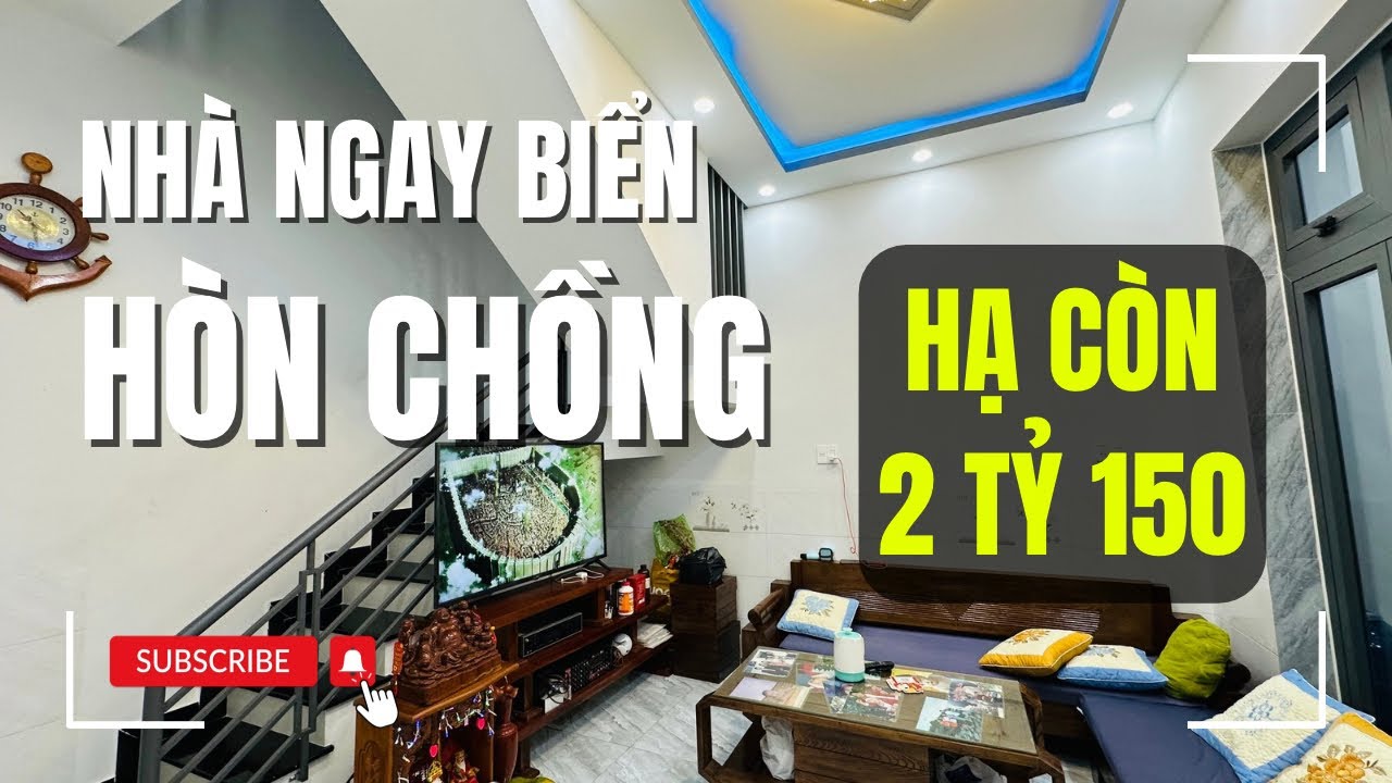 (Đã Bán) Nhà Ngay Biển Hòn Chồng Nha Trang | 2 Tầng Vừa Phải Ở Nghỉ Dưỡng Quá Hợp Lý