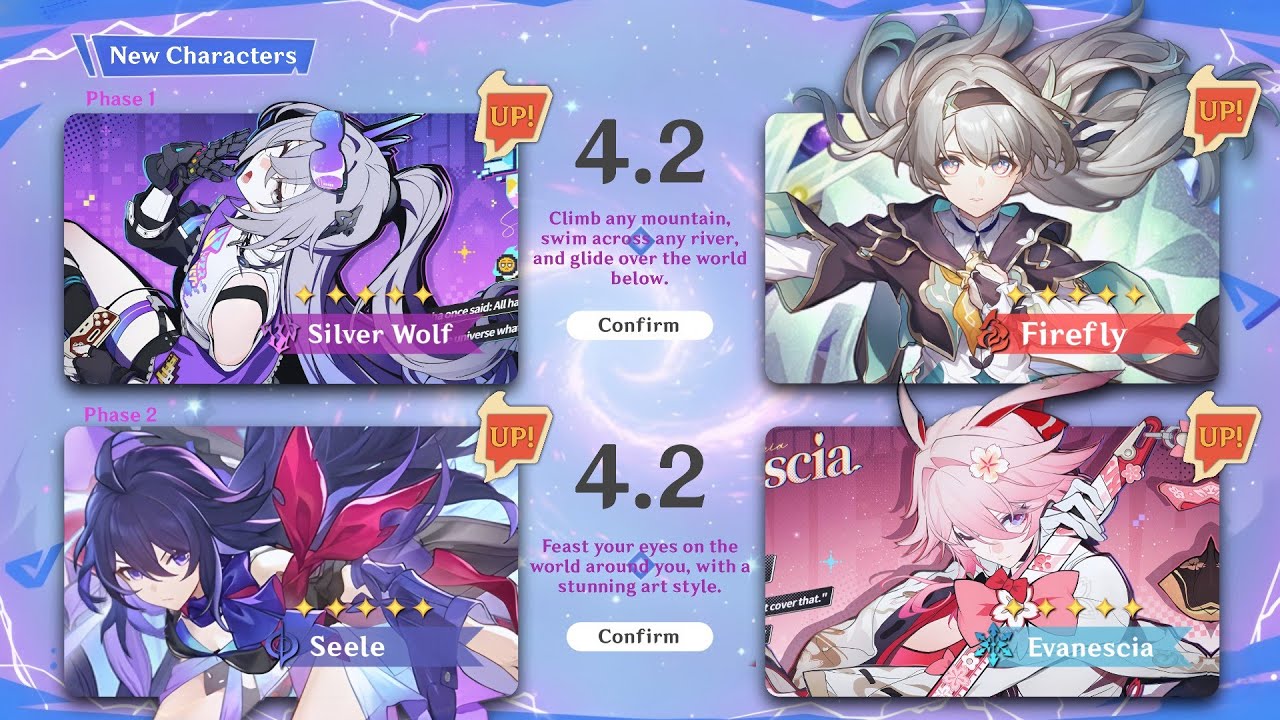 BIG UPDATE!! 4.2 BANNER ROADMAP! SILVER WOLF SP, EVANESIA + SEELE/FIREFLY RERUN - Honkai Star Rail