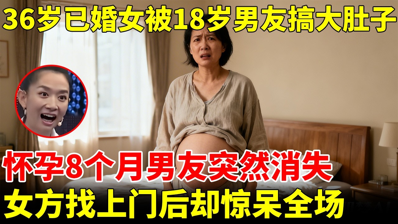 36岁已婚女被小18岁男友搞大肚子，怀孕8个月男友却突然消失，女方找上门后一个消息惊呆全场【王芳王为念访谈】