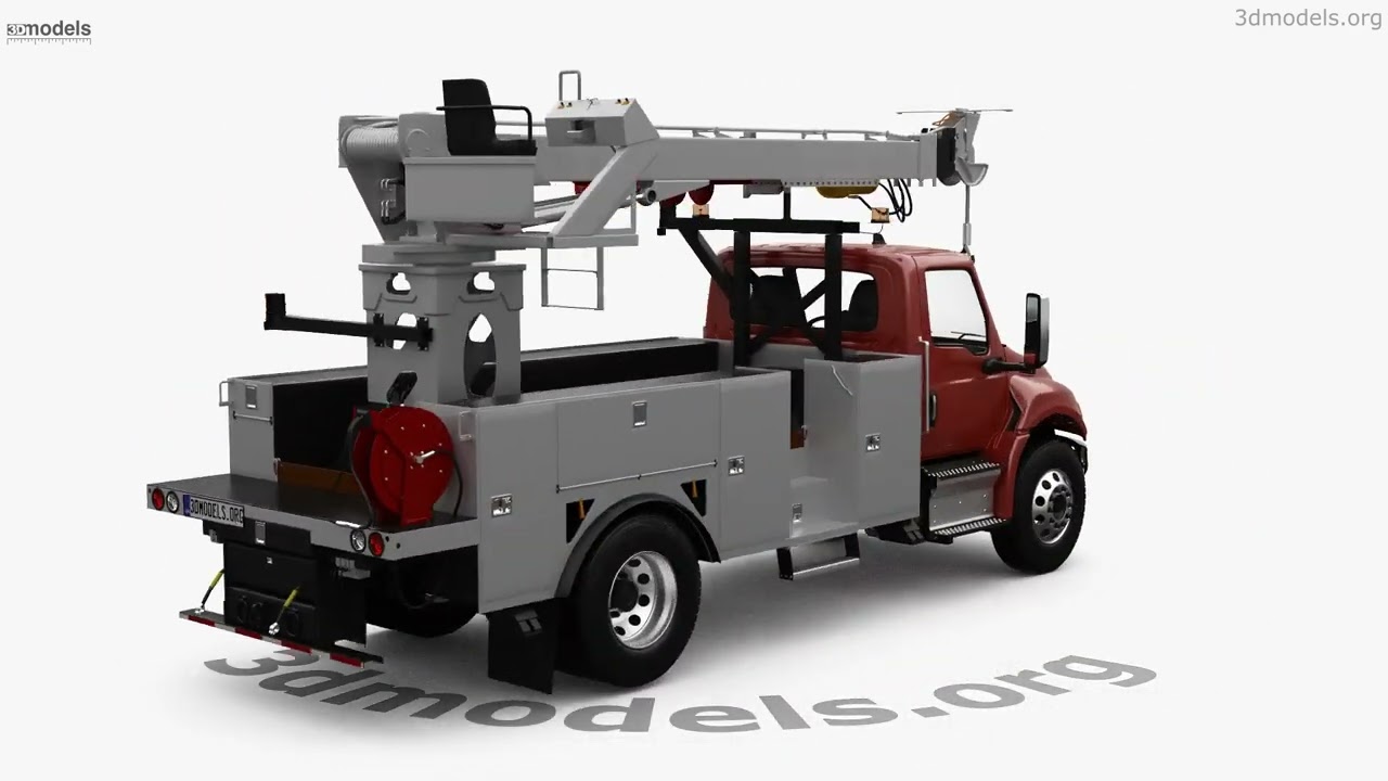 International MV Digger Truck 2023 3D model by 3DModels.org