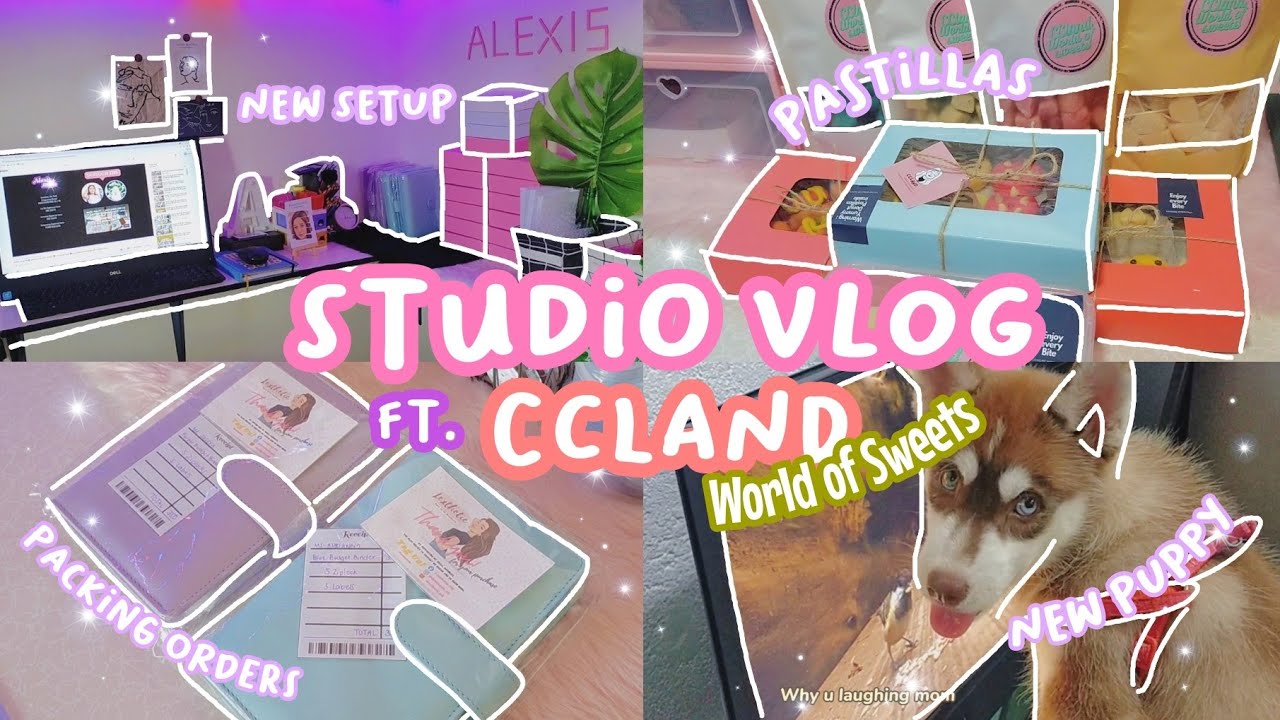 studio vlog #35 ✨ quarantine days 🏠 packing orders ft. CCLand World of Sweets CamSur 🍬 Lexthetic PH