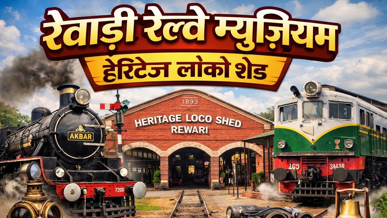 REWARI railway museum 🚂 130 साल पुराना relway museum 😱 Rewari Heritage loco shed 🚂 HARYANA 