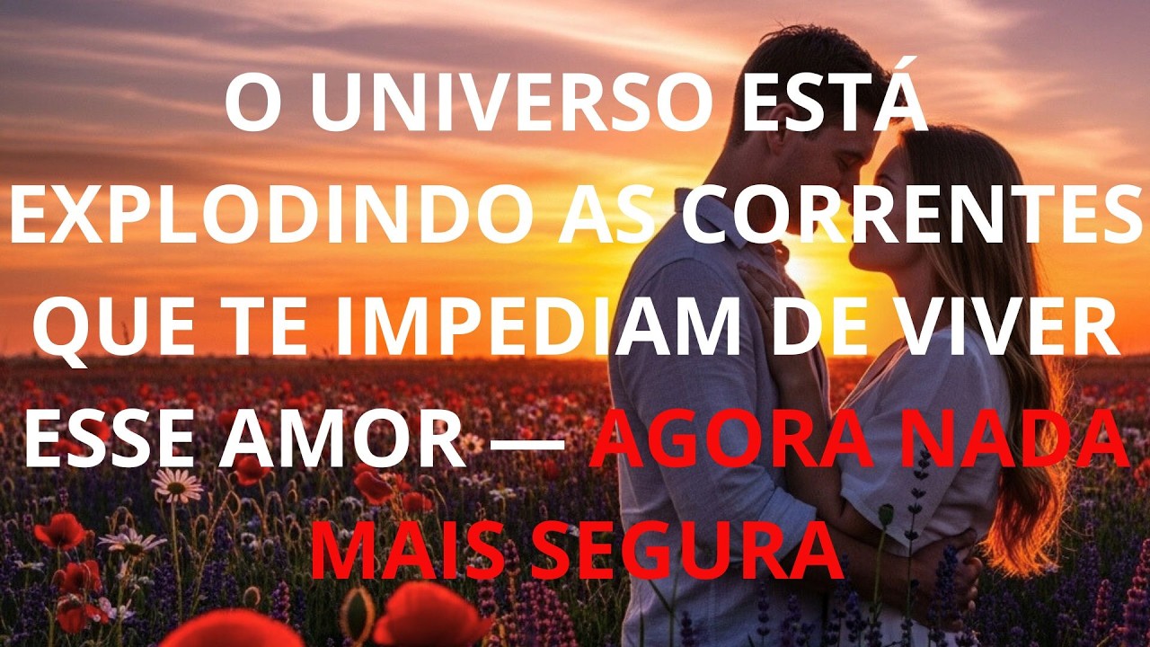O UNIVERSO ESTÁ EXPLODINDO AS CORRENTES QUE TE IMPEDIAM DE VIVER ESSE AMOR — AGORA NADA MAIS SEGURA