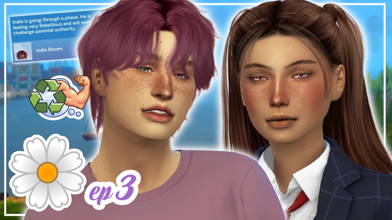 we nearly got struck by LIGHTNING!!⚡ SIMS IN BLOOM CHALLENGE!💜Lavender #3