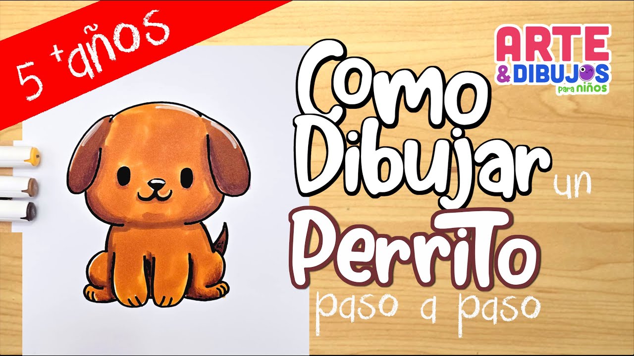 Como dibujar UN PERRITO  | Arte y Dibujos para Ni&ntilde;os