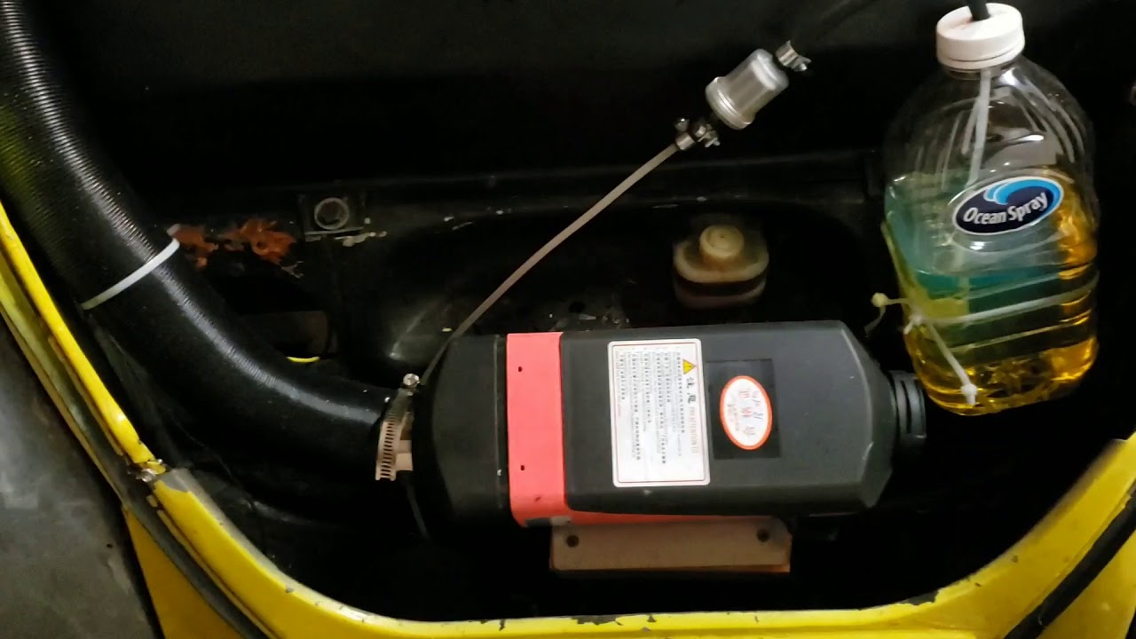 Ebay Chinese Diesel heater installed in a VW.