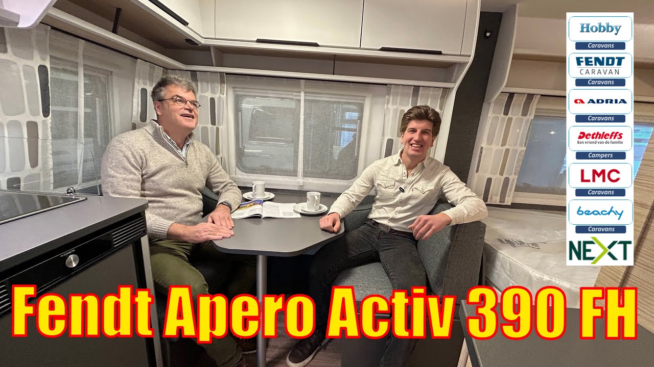 Fendt Apero Activ 390 FH Nu Met 4154,= KORTING Bij Meerbeek Caravans & Campers