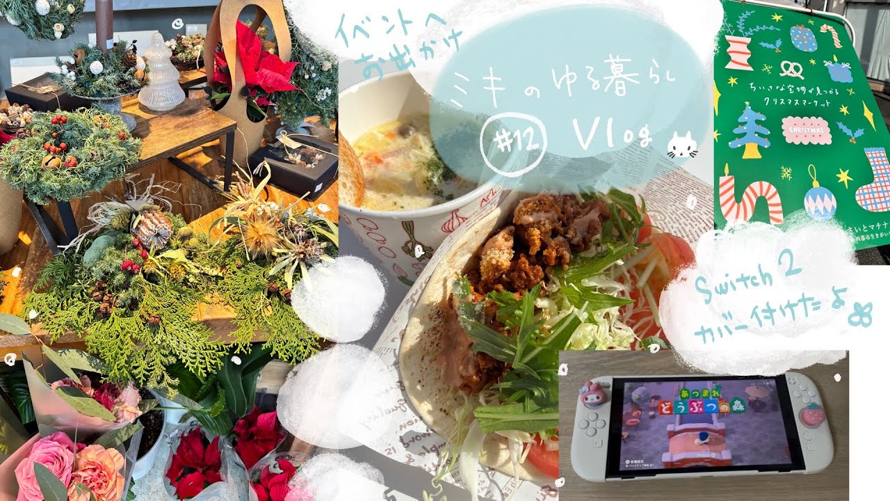 【ゆる暮らしVlog】  #12  休日イベントへお出かけ  |  Switch2にカバー付けたよ