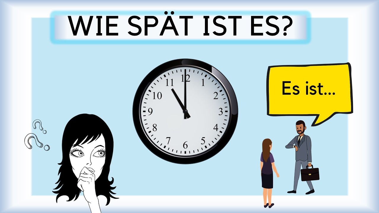 Die Uhrzeit + Test | Wie spät ist es? | Deutsch lernen