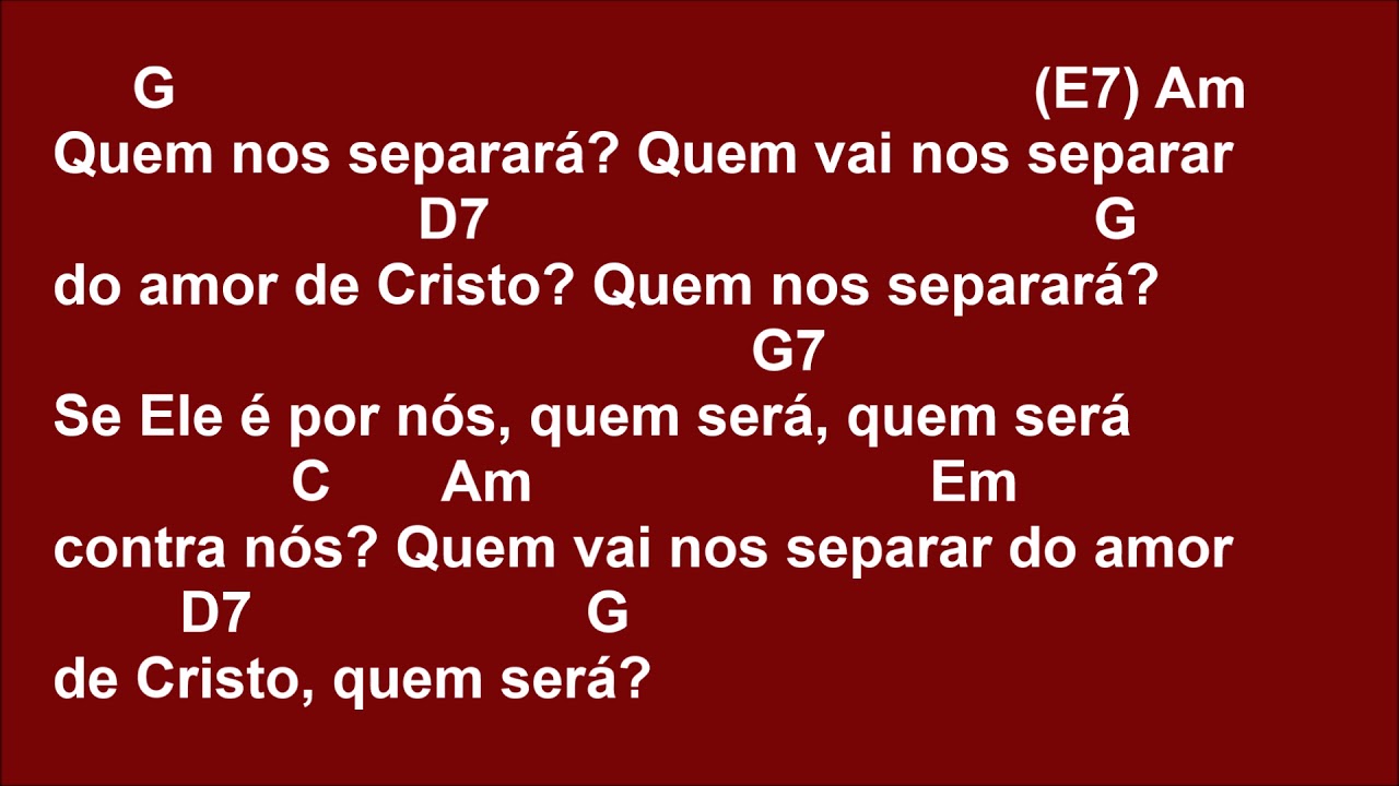 [OFERTÓRIO] QUEM NOS SEPARARÁ?