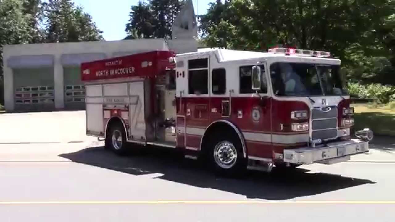 North Van District Fire New E1, Duty Chief, E7, R1 & R2 Responding