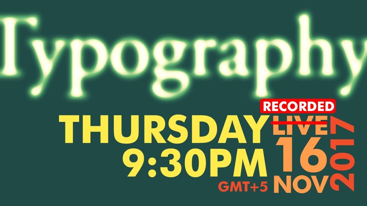 🔴 All about Typography in Graphic Design -  Urdu / Hindi