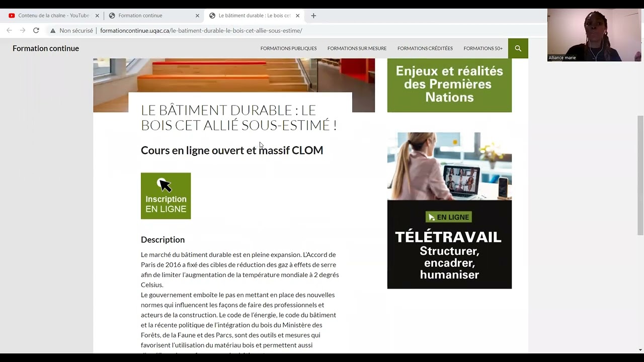 Formation en Ligne GRATUITE offerte par L’UQAC