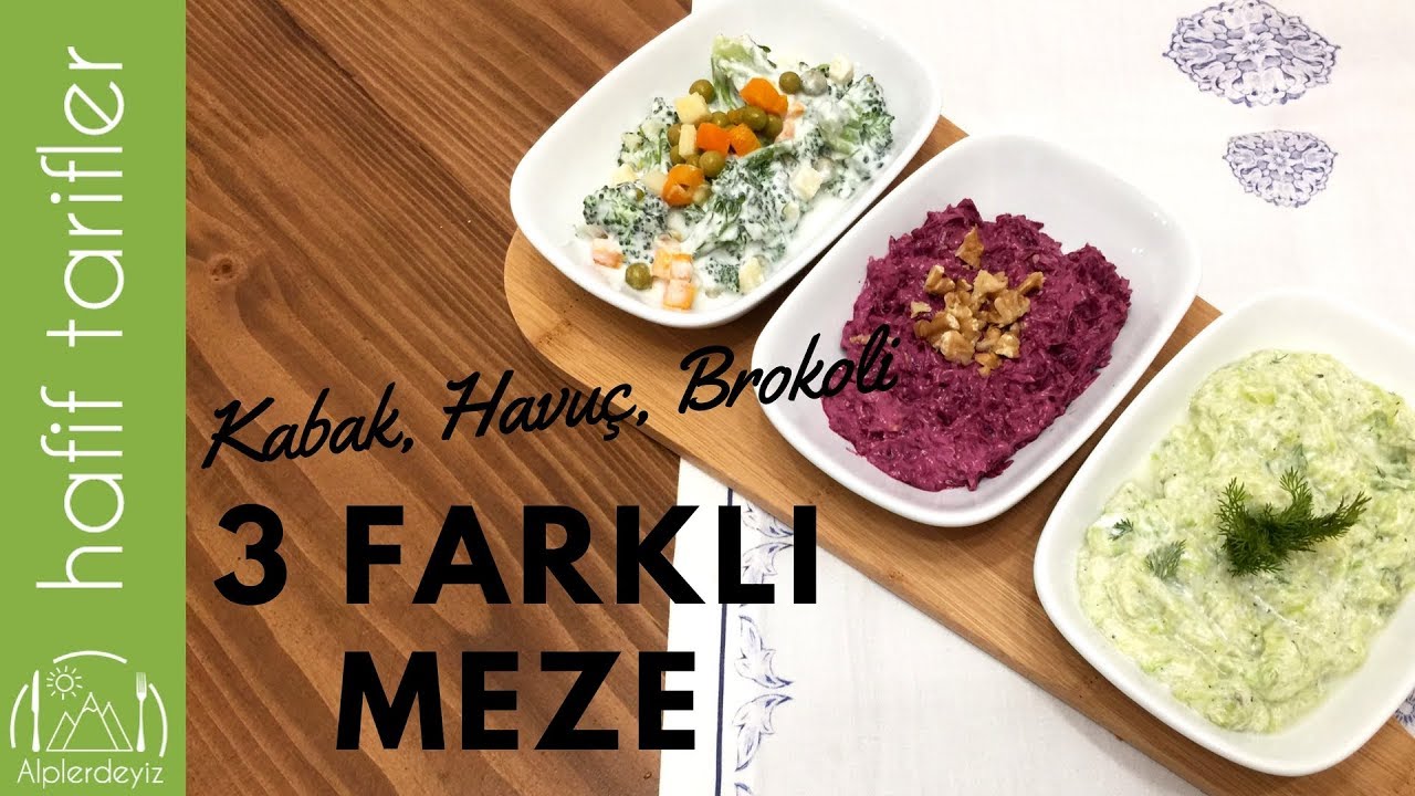 Pratik, Hafif, Sebzeli Meze Tarifleri | Havu&ccedil; - Brokoli - Kabak | Hafif Tarifler