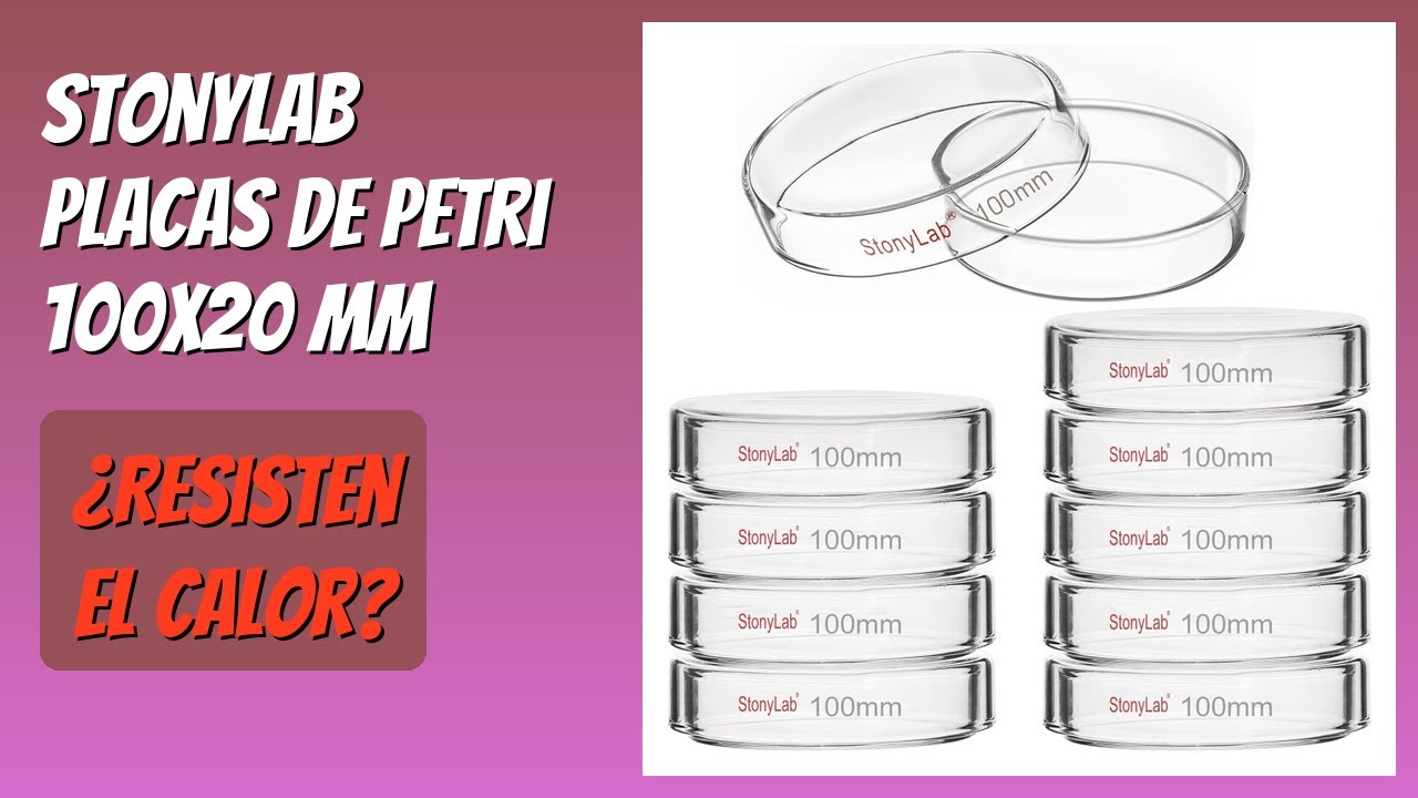 RESE&Ntilde;A (2026) : Stonylab Placas de Petri 100x20 mm. DETALLES