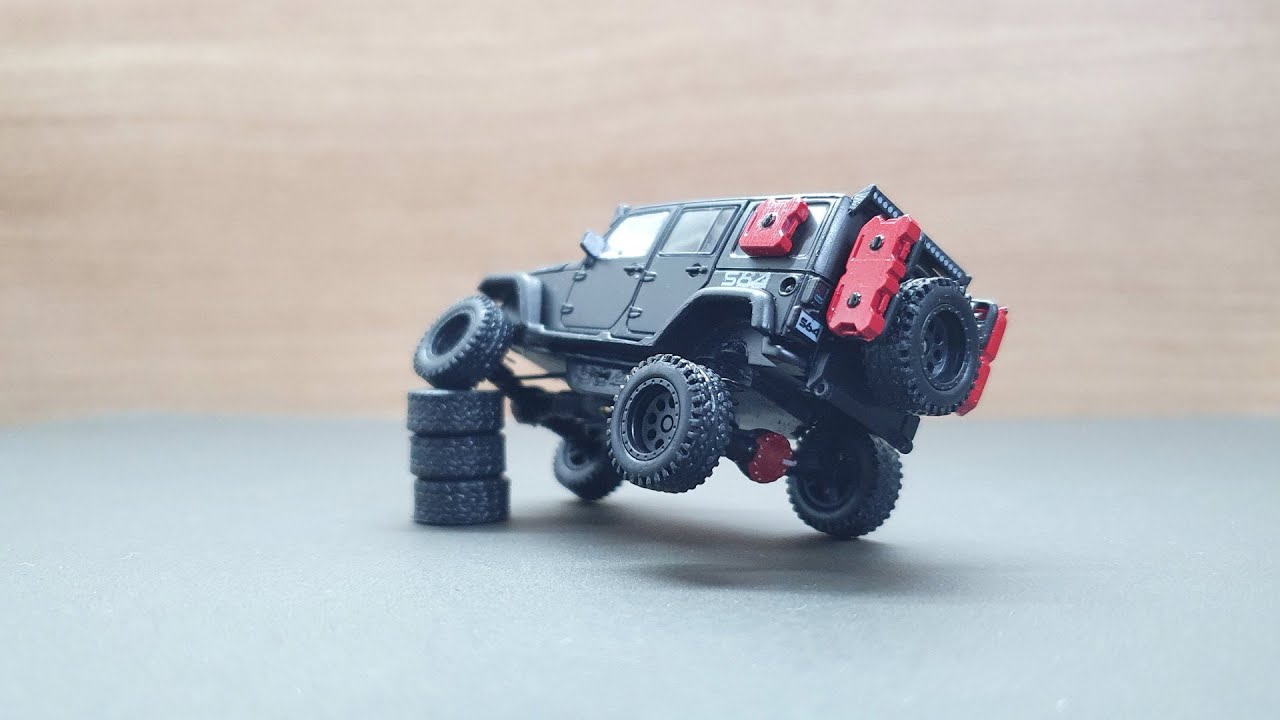 1:64 Wrangler Rubicon Rock Crawler Custom Greenlight