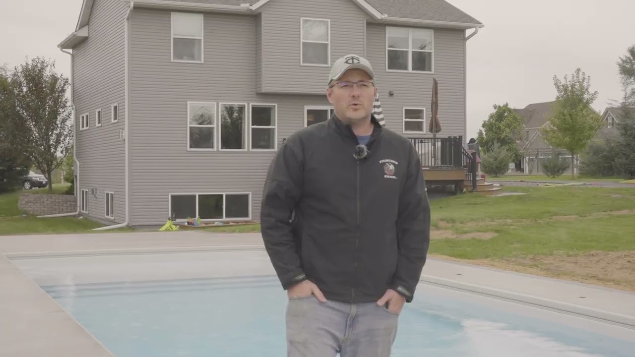 Hudson, WI Fiberglass pool project/Testimonial