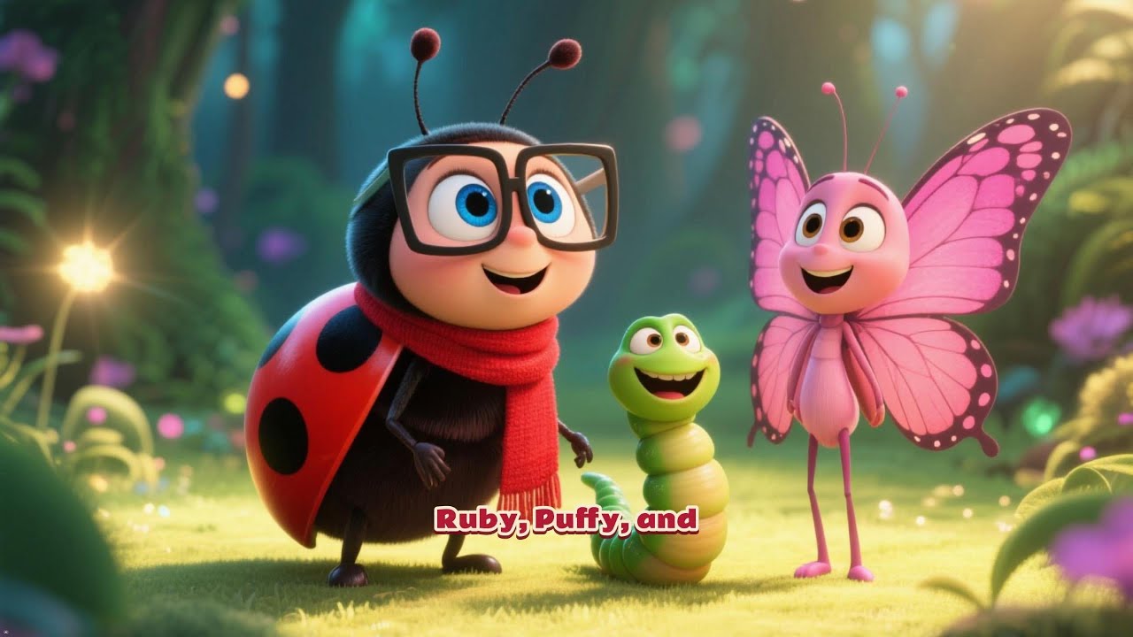 🐞🌟 THE FOREST GLOW RACE | Ruby & Friends’ Fun Forest Adventure 🐞🪱🦋