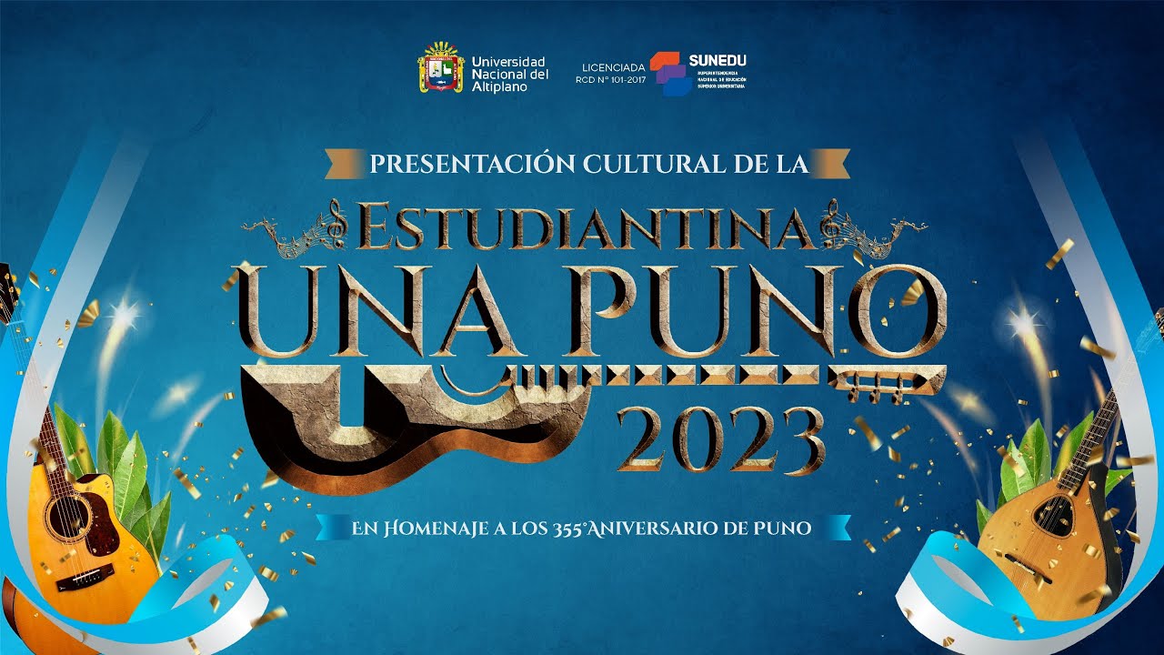 👏 Presentación cultural de la Estudiantina UNA Puno 2023 en homenaje al 355° Aniversario de Puno.🎻