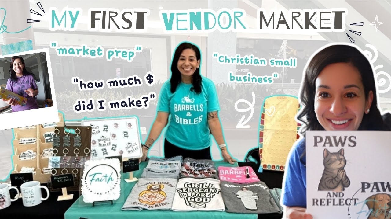 My First Vendor Market as a Christian Small Business Owner | Faith-Based Entrepreneur Vlog
