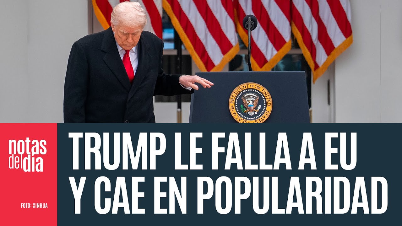 EU se decepciona con la falta de resultados: la popularidad de Trump acelera la ca&iacute;da