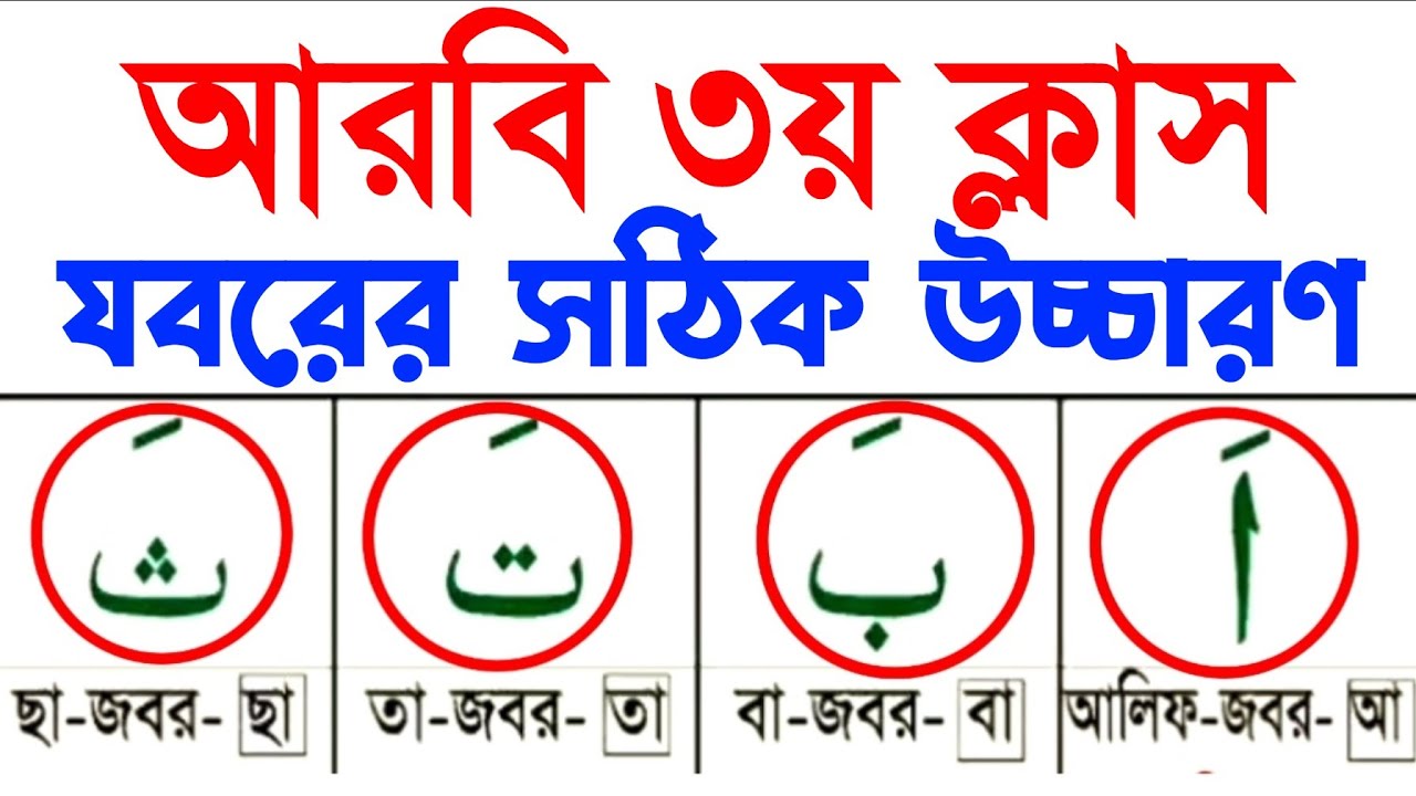 আরবি তৃতীয় ক্লাস।  পানির মত সহজে যবরের সঠিক উচ্চারণ, আরবি শিক্ষা। কোরআন শিক্ষা। @Namaz_2.0_2.0 