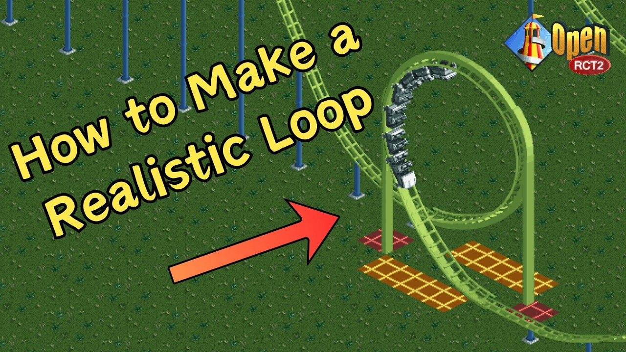 How to Make a Realistic Schwarzkopf Loop in OpenRCT2! Tutorial