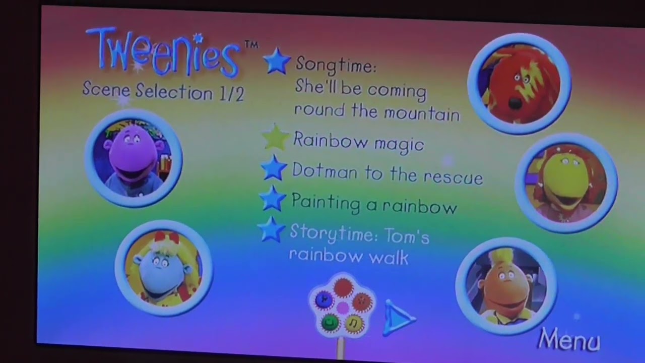 Tweenies- Colours are Magic! DVD Menu Walk-through