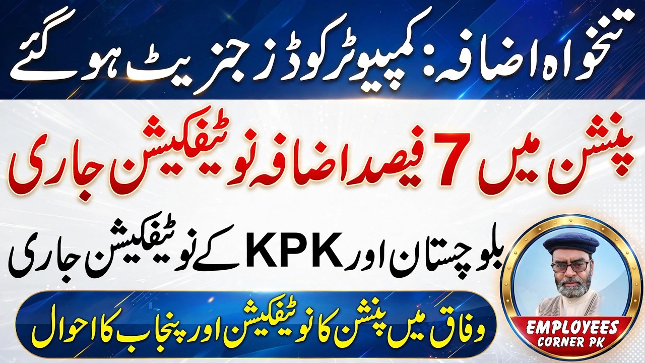 Pay Scale Revision 2026 | Increase in Pay and Pension Notification Issued | Employees Corner PK