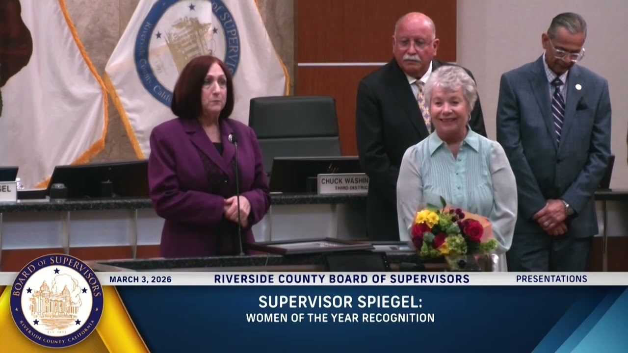 Women of the Year Awards, Riverside County Board of Supervisors Meeting (3-3-26)