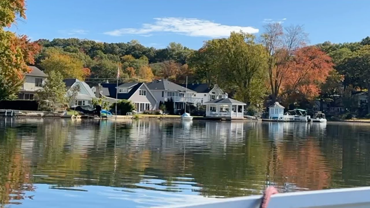 Time Lapse Indian Lake Cruise Tour in Denville New Jersey:  Circling the island!