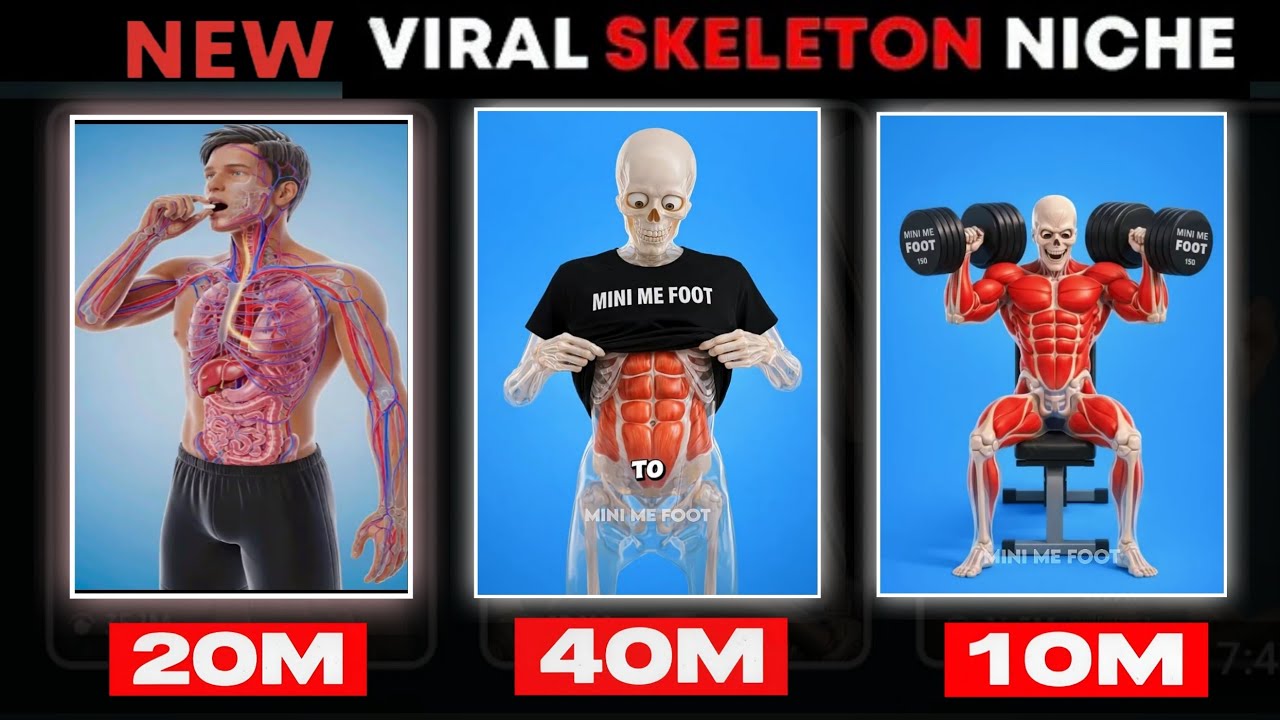 Learn to Make Viral Skeleton Science Facts Shorts Video