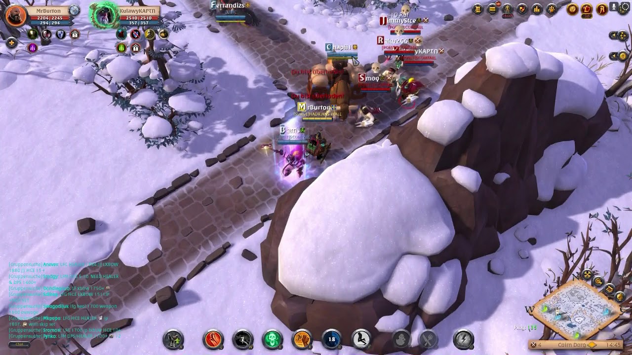 Albion Online getting kicked with a Mammoth to the Redzone