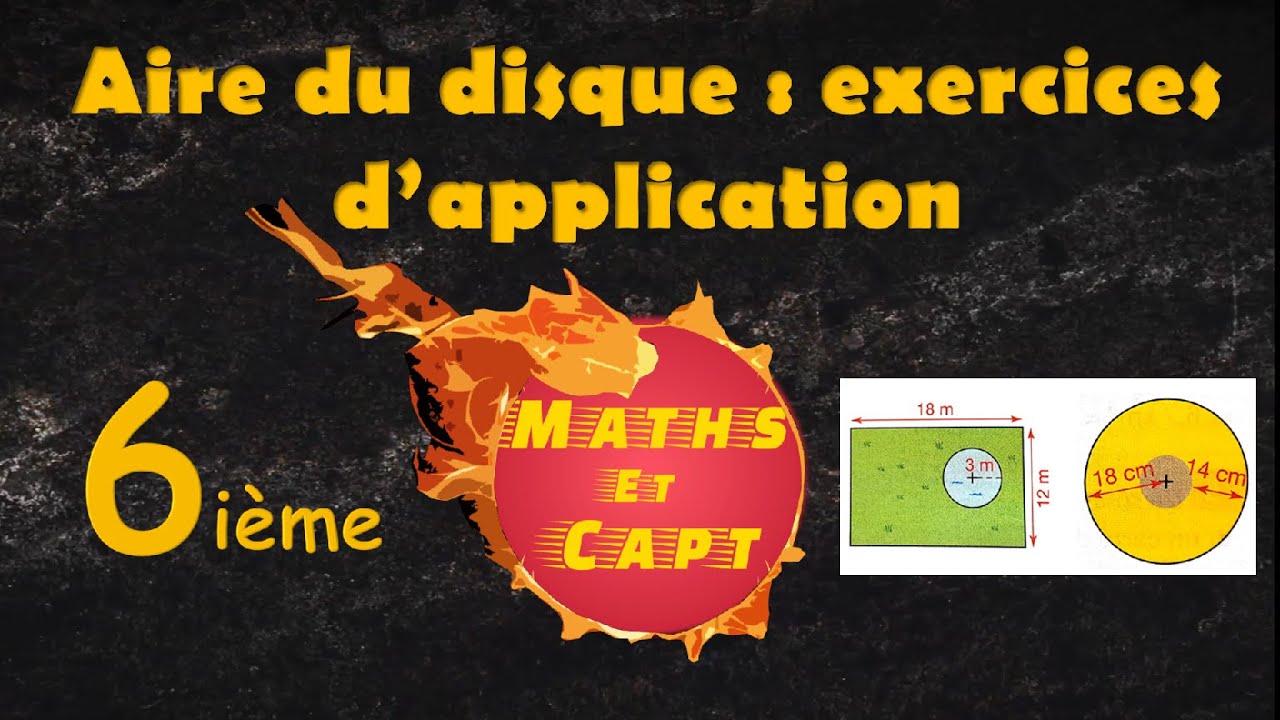 Aire du disque exercices d'application