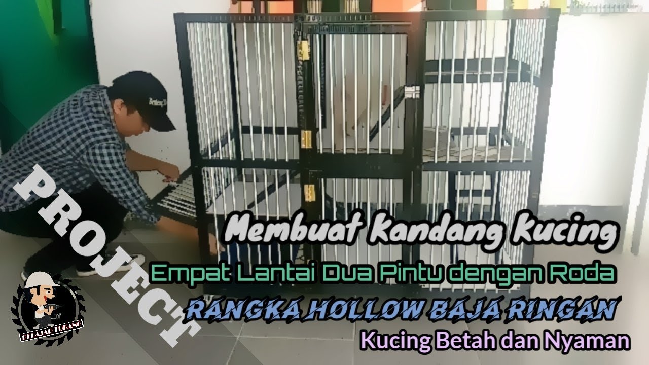 MEMBUAT KANDANG KUCING UNIK DARI BAJA RINGAN || Kucing Betah dan Nyaman