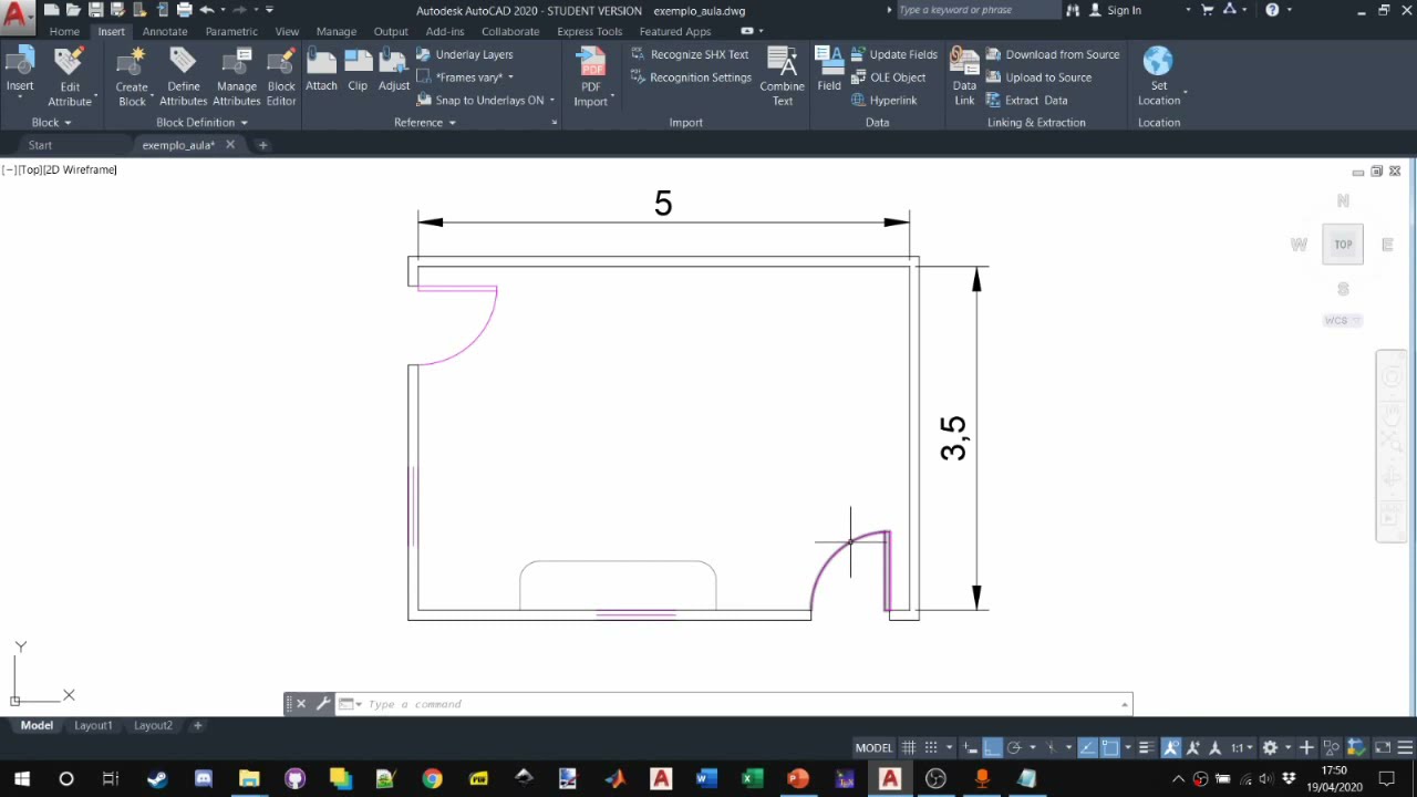 Instalações Elétricas - Criação de blocos para lâmpadas, tomadas e interruptores - Projeto AutoCAD