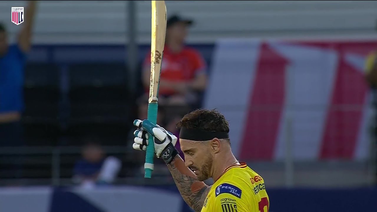 Faf du Plessis 100 runs vs San Francisco Unicorns | 10th Match - TSK vs SFU