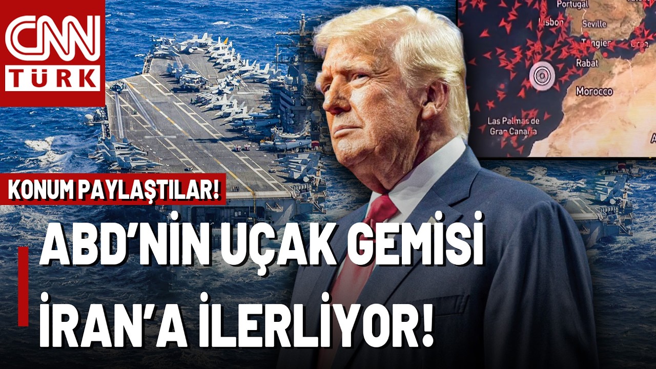 SON DAKİKA🚨ABD'nin Uçak Gemisi Ford'dan Canlı Konum: ABD Akdeniz'e Girmek Üzere!