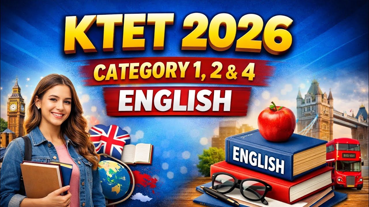 ENGLISH - #KTET EXAM 2026 || FREE LIVE CLASS || VIDHYAVEEDHI || KTET CATEGORY 1,2 & 4 || 