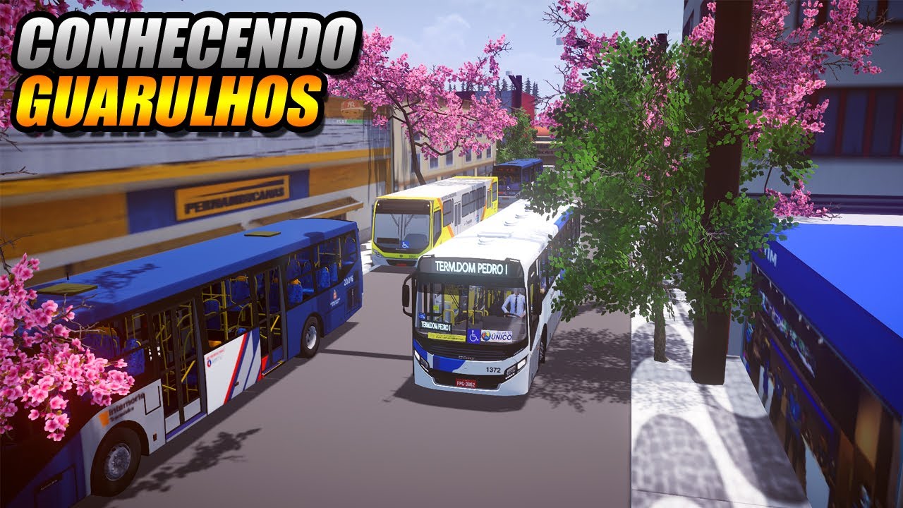 CONHECENDO CIDADE DE GUARULHOS NO PROTON BUS SIMULATOR - G27