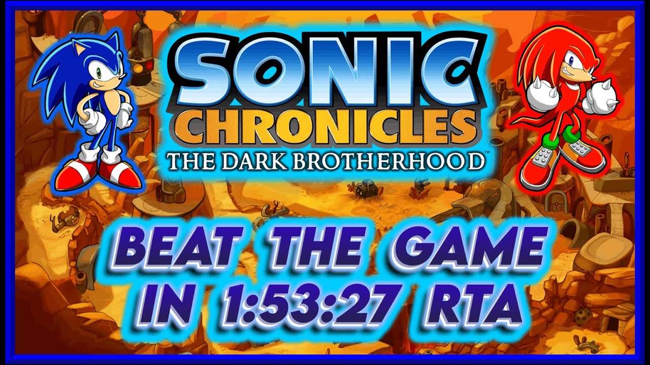 [NEW WORLD RECORD] Sonic Chronicles Any% in 1:53:27 RTA – Over 2 Minutes Faster! (2026) #sonic