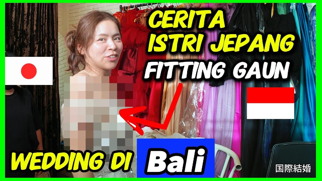 ISTRI JEPANG KETIKA PILIH GAUN PERNIKAHAN DI BALI‼️