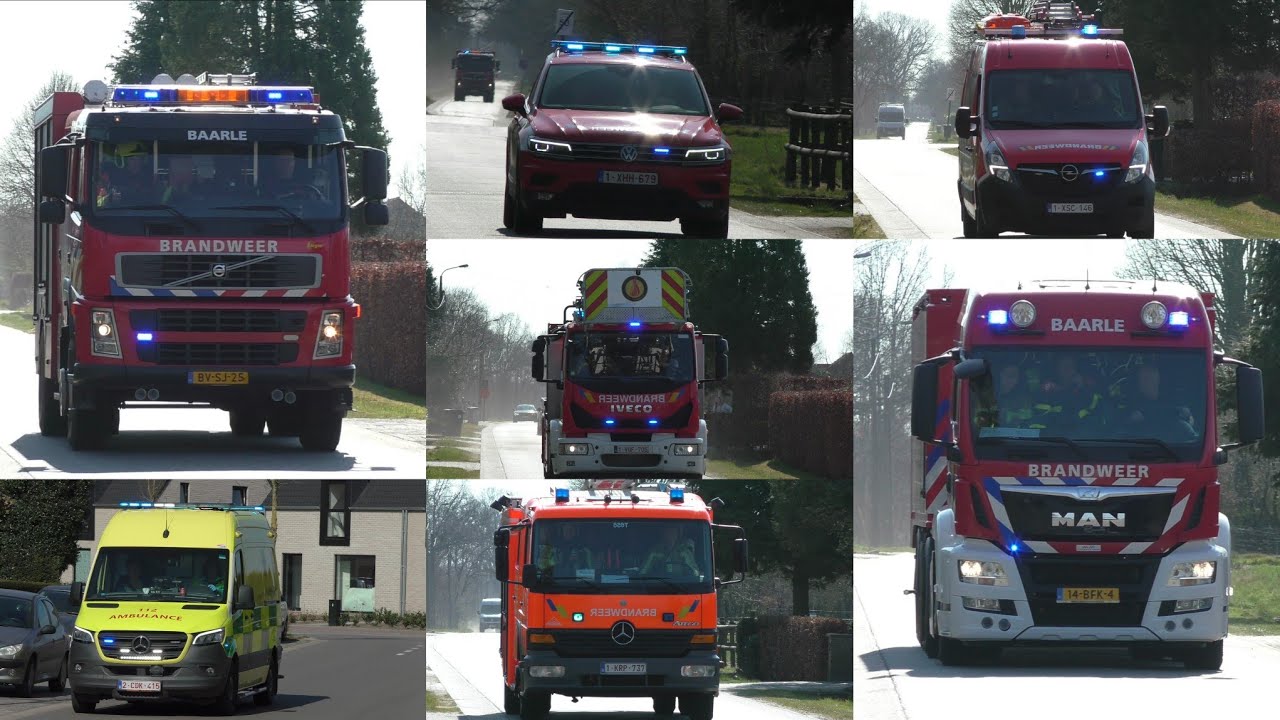 Nederlandse Brandweer ingezet bij Brand in Poppel [BE] - Hulpdiensten met spoed onderweg!