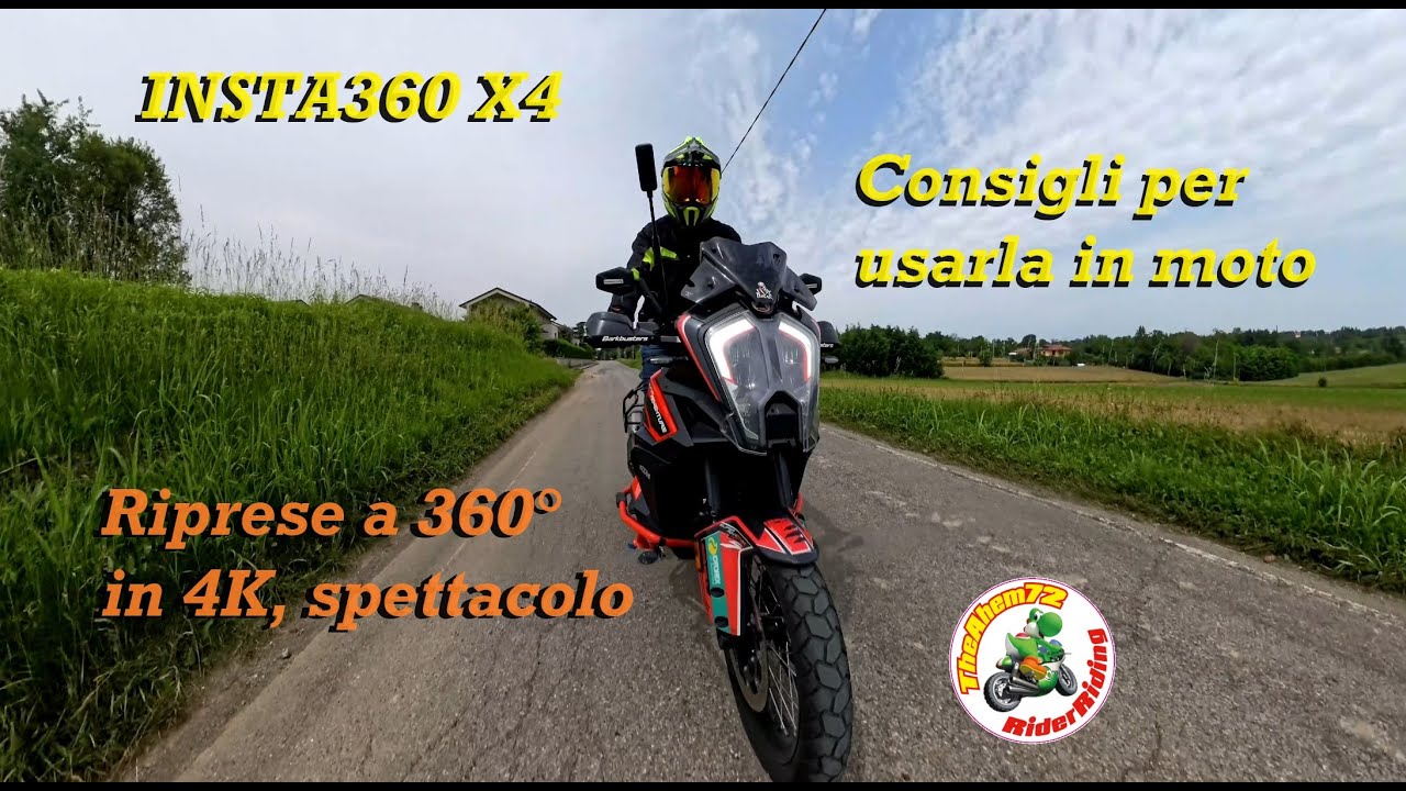 INSTA360 X4 UTILIZZI IN MOTO