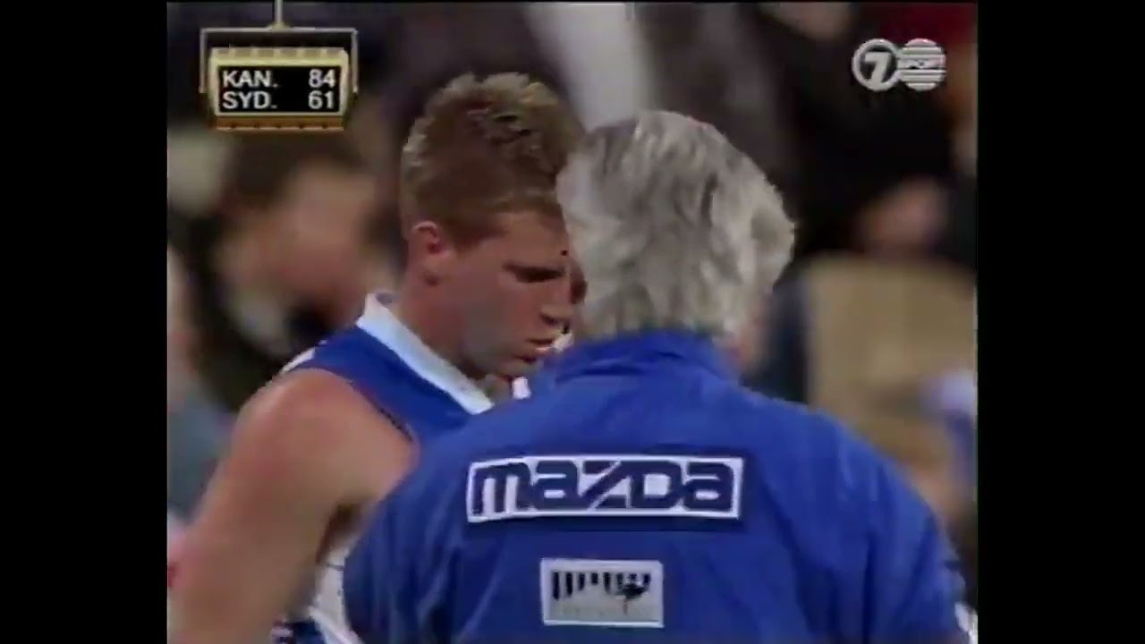 Brett Kirk's 3 Goals On Debut (Round 19 1999)
